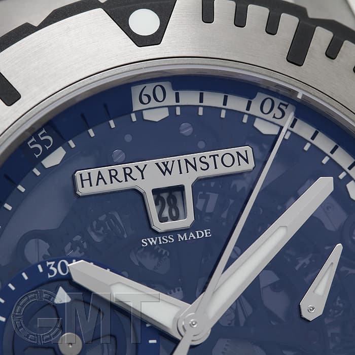 新品)HARRY WINSTON ハリー・ウィンストン オーシャン スポーツ クロノ