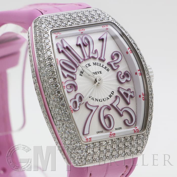 FRANCK MULLER フランクミュラー ヴァンガード 天然ダイヤ 新品)FRANCK MULLER フランク・ミュラー ヴァンガード V29QZ シルバー
