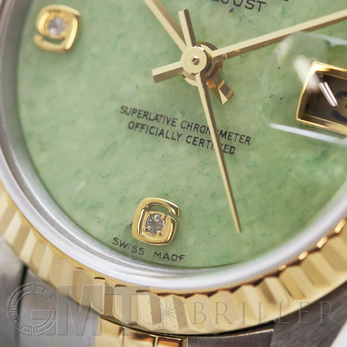 中古)ROLEX ロレックス デイトジャスト 79173 2BR グリーンジェダイト