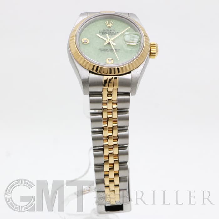 中古)ROLEX ロレックス デイトジャスト 79173 2BR グリーンジェダイト