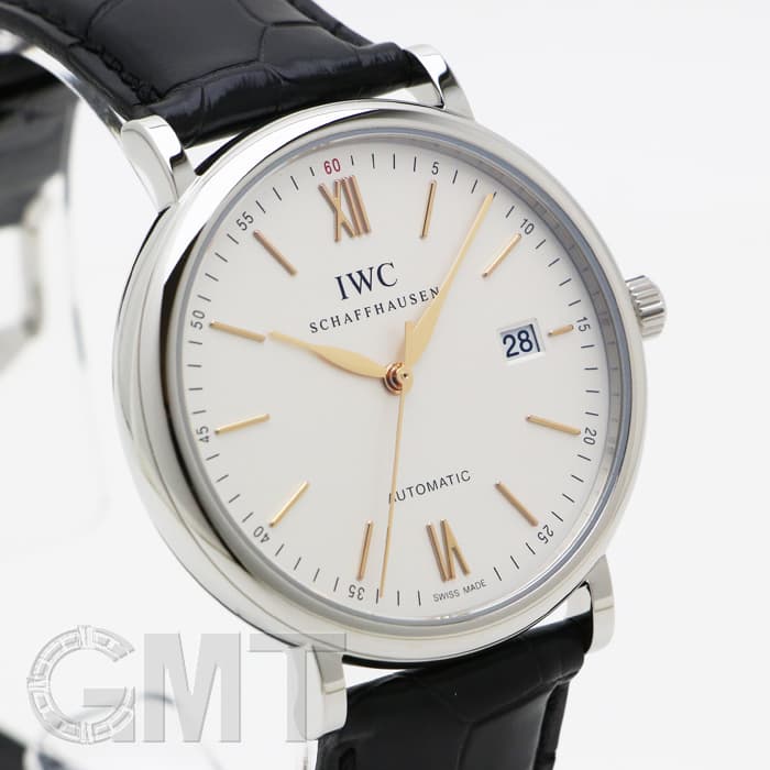 IWC インターナショナルウォッチカンパニー ポートフィノ オートマティック34 SS/革 IW357417 腕時計
 ステンレススチール ピンク 自動巻き レディース【中古】 ポートフィノ・オートマティック 34[IW357417] Portofino Automatic 34