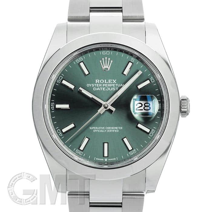 新品)ROLEX ロレックス デイトジャスト 41 126300 ミントグリーン