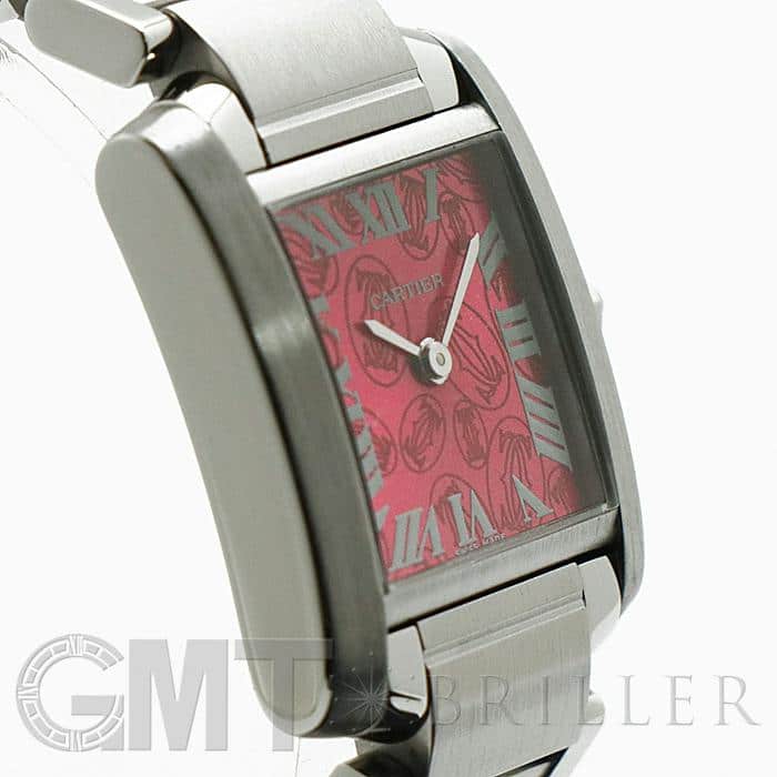 中古)CARTIER カルティエ タンク フランセーズ SM W51030Q3 ラズベリー