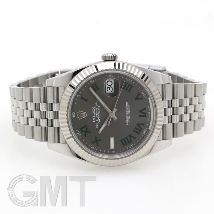 中古)ROLEX ロレックス デイトジャスト 41 126334 グレー/グリーン