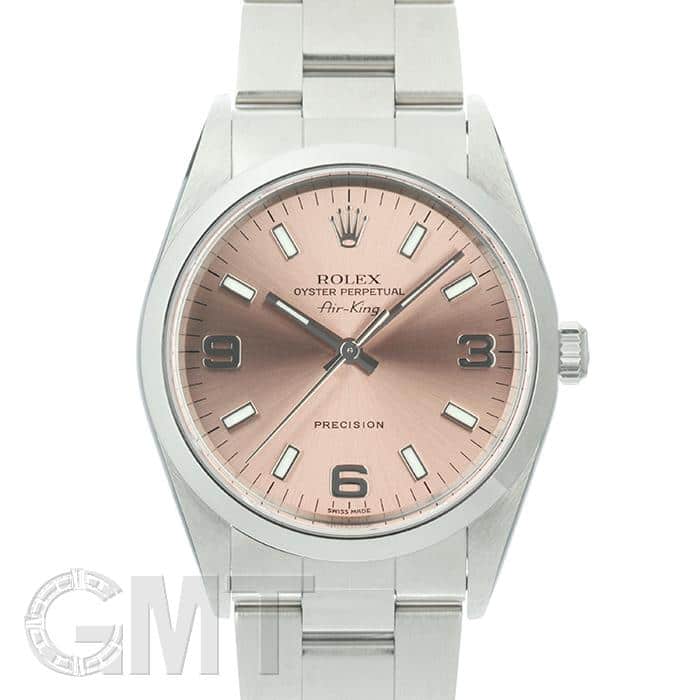 中古)ROLEX ロレックス エアキング 14000M 34mm ピンク F番(商品ID 中古)ROLEX ロレックス エアキング 14000M 34mm ピンク F番(商品ID