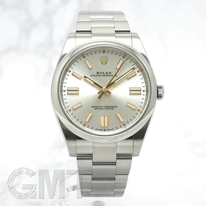 専用3 未使用　完備　ロレックス オイパペ 41 124300 シルバー 中古)ROLEX ロレックス オイスターパーペチュアル 41 124300 シルバー