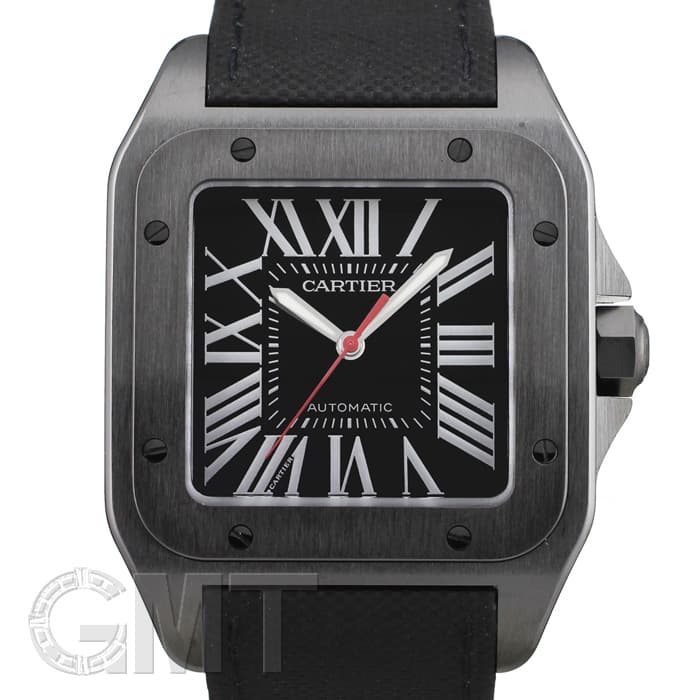 新品)CARTIER カルティエ サントス 100 LM カーボンウォッチ WSSA0006