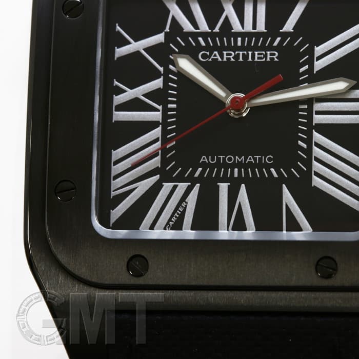 新品)CARTIER カルティエ サントス 100 LM カーボンウォッチ WSSA0006