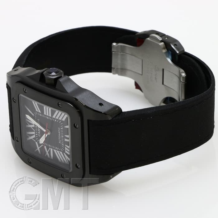 新品)CARTIER カルティエ サントス 100 LM カーボンウォッチ WSSA0006