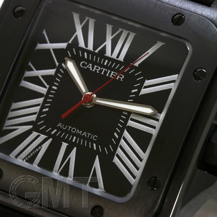 新品)CARTIER カルティエ サントス 100 LM カーボンウォッチ WSSA0006