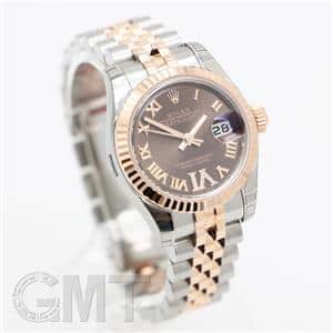 ROLEX ロレックス デイトジャスト 179171 ブラウン VIダイヤ ローマ メイン