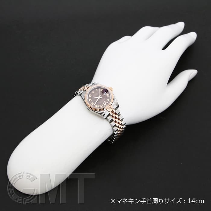 新品)ROLEX ロレックス デイトジャスト 179171 ブラウン VIダイヤ