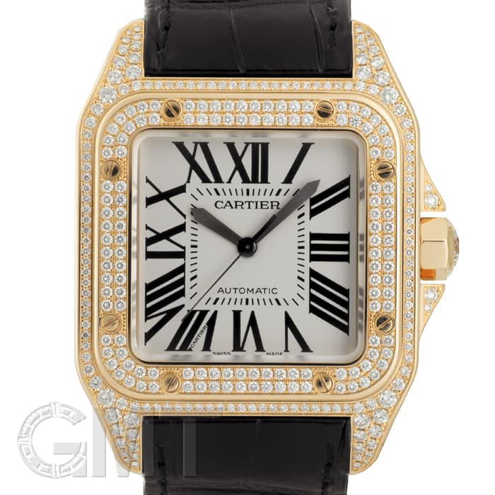 中古)CARTIER カルティエ サントス 100 LM WM500851 イエローゴールド
