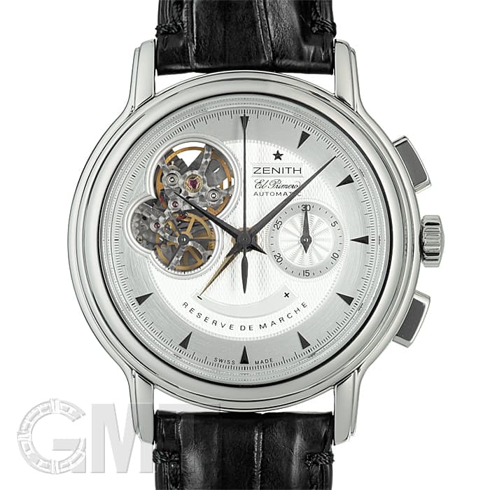 中古)ZENITH ゼニス クロノマスター Tオープン シルバー