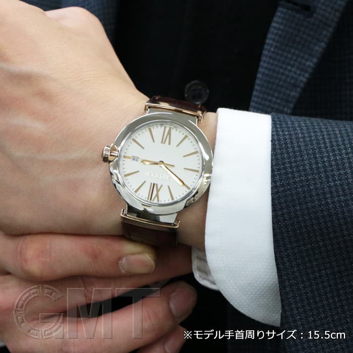 BVLGARI Solotempo シルバー レザー Bvlgari Octo Solotempo Replica Blue Dial with Silver Markers