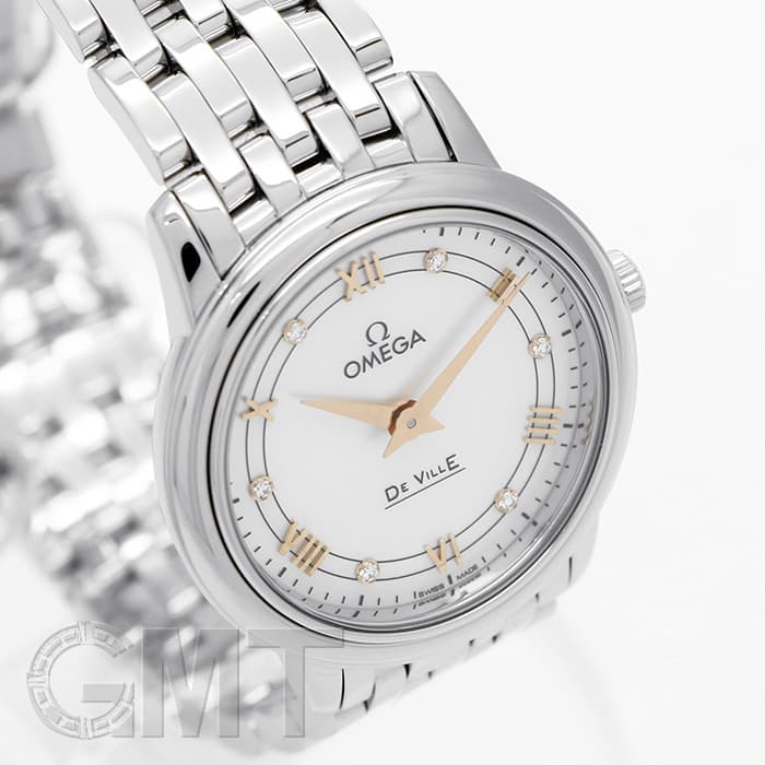 新品)OMEGA オメガ デ・ヴィル プレステージ 27.4mm ホワイトMOP