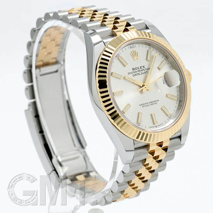 極美品✨ ROLEX ロレックス　デイトジャスト 4コマ　ゴールド　シルバー 新品)ROLEX ロレックス デイトジャスト 41 126333 シルバー ジュビリー