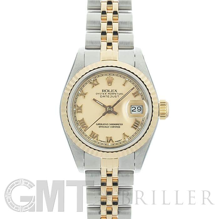 中古)ROLEX ロレックス デイトジャスト 26mm 69173 アイボリーローマ