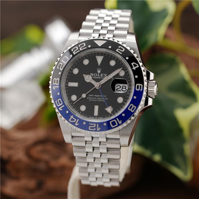 ROLEX ステンレススチール ブレスレット　17 純正　ボーイズ　ロレックス 中古)ROLEX ロレックス GMTマスター II 126710BLNR ジュビリー