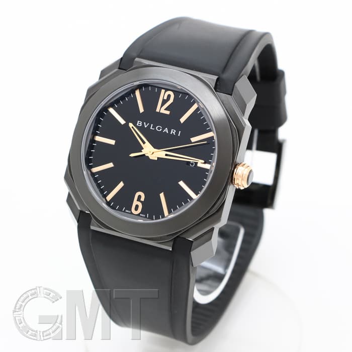 中古)BVLGARI ブルガリ オクト ウルトラネロ ブラック BGO41BBSVD