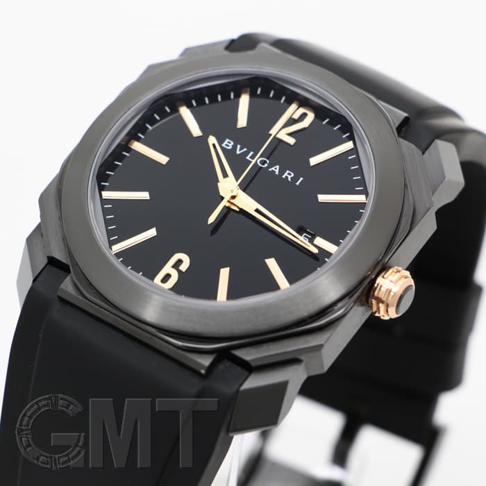 中古)BVLGARI ブルガリ オクト ウルトラネロ ブラック BGO41BBSVD