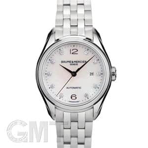 BAUME & MERCIER ボーム&メルシエ クリフトン オートマティック ホワイトMOP 10Pダイヤ 30mm MOA10151 メイン