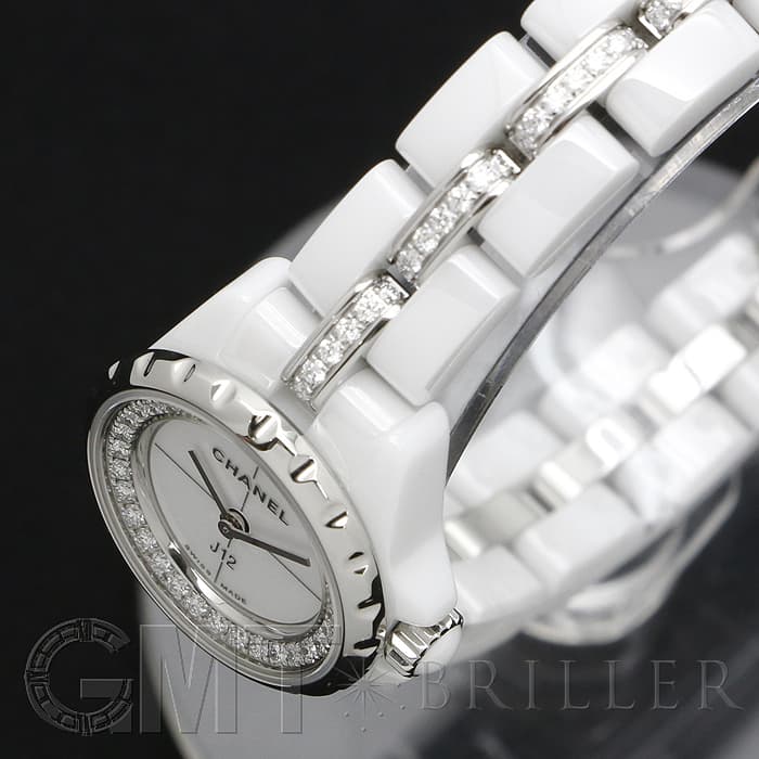 シャネル CHANEL H5238 J12 XS 白セラミック ブレスダイヤ クォーツ レディース 良品 _866177 CHANEL（シャネル） CHANEL H5238 J12 XS 白セラミック ブレスダイヤ
