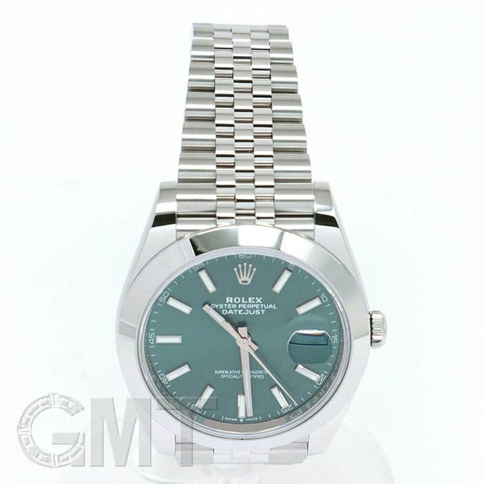 中古)ROLEX ロレックス デイトジャスト 41 126300 ミントグリーン