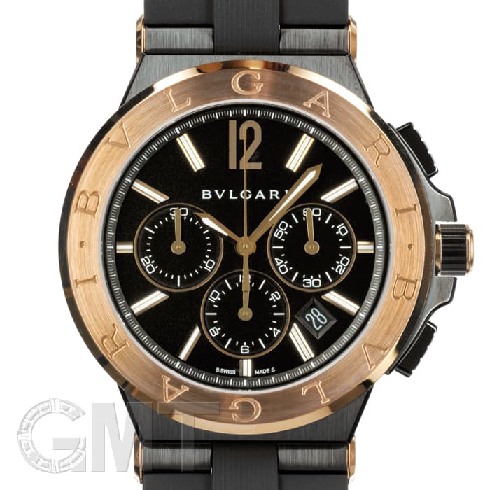 新品)BVLGARI ブルガリ ディアゴノ ウルトラネロ クロノグラフ