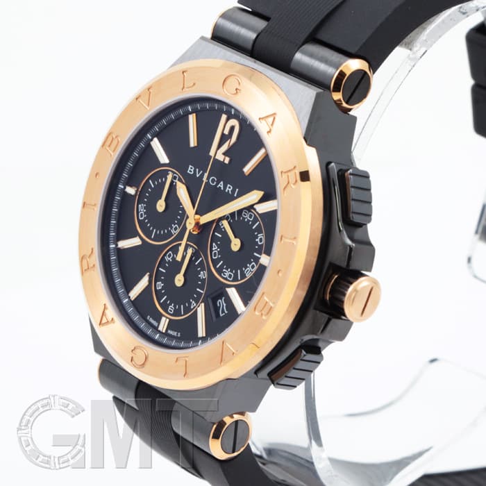 新品)BVLGARI ブルガリ ディアゴノ ウルトラネロ クロノグラフ
