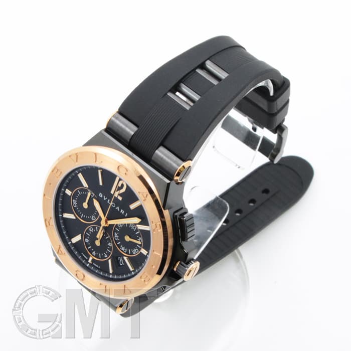 新品)BVLGARI ブルガリ ディアゴノ ウルトラネロ クロノグラフ