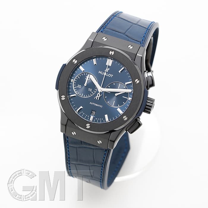 新品)HUBLOT ウブロ クラシック フュージョン セラミックブルー クロノ