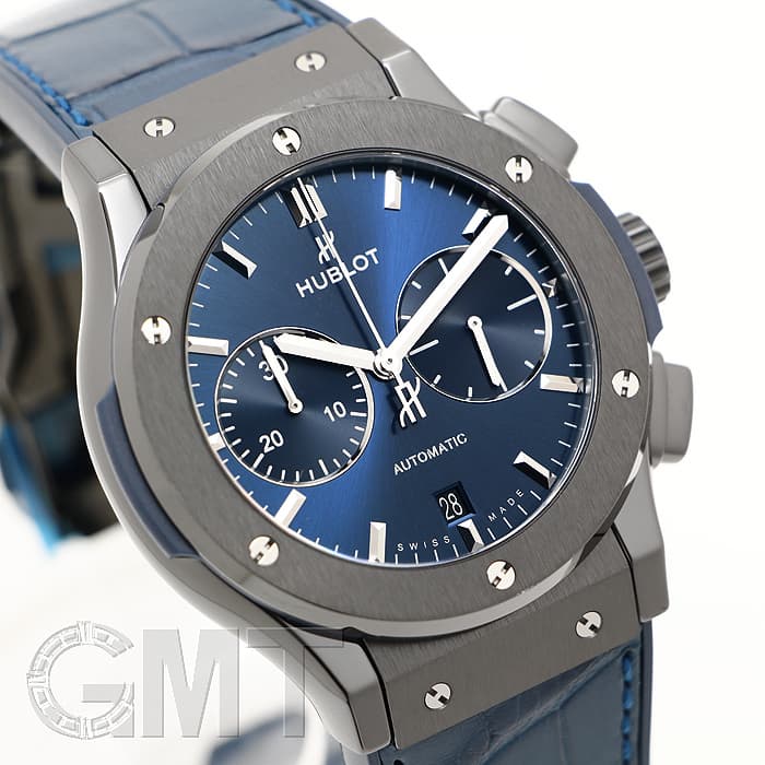 新品)HUBLOT ウブロ クラシック フュージョン セラミックブルー クロノ