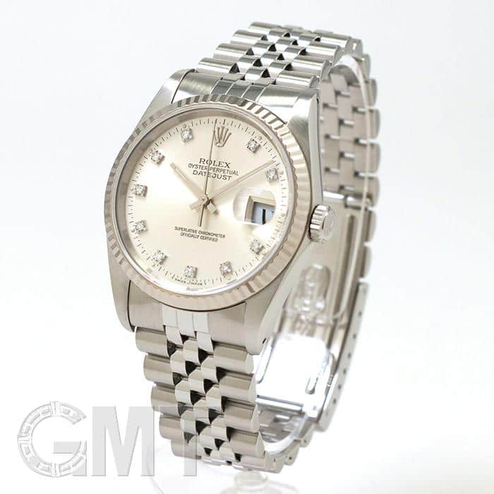 ROLEX ロレックスデイトジャスト壁掛け時計　ホワイト×シルバー　新品未使用 中古)ROLEX ロレックス デイトジャスト 16234G シルバー（商品ID