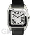 CARTIER カルティエ サントス サントス100 MM シルバー SS/革 W20106X8 【保証書日付2年以内限定】