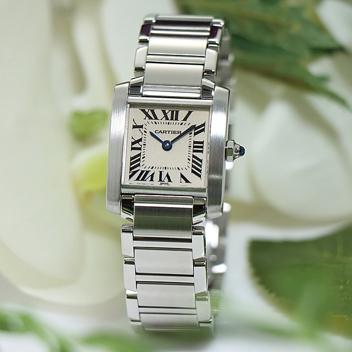 中古)CARTIER カルティエ タンク フランセーズ SM W51008Q3