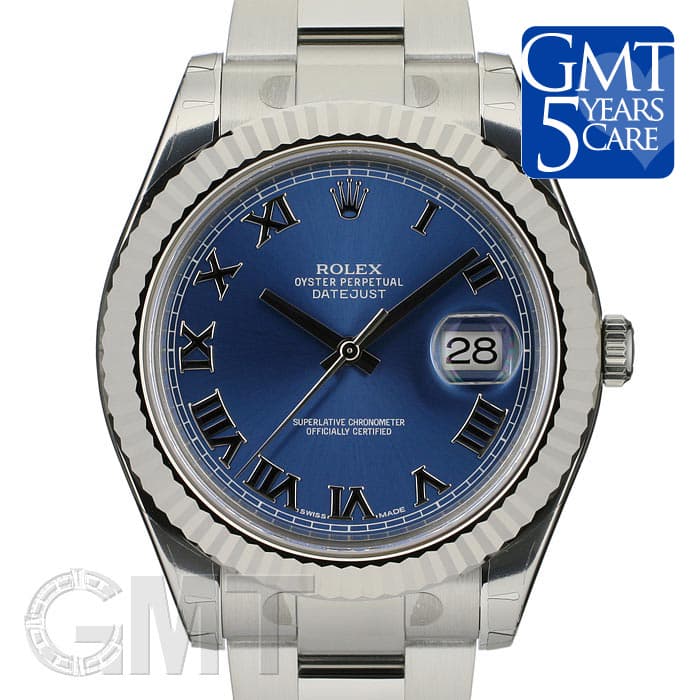 新品)ROLEX ロレックス デイトジャスト II 116334 ブルー ローマ（商品