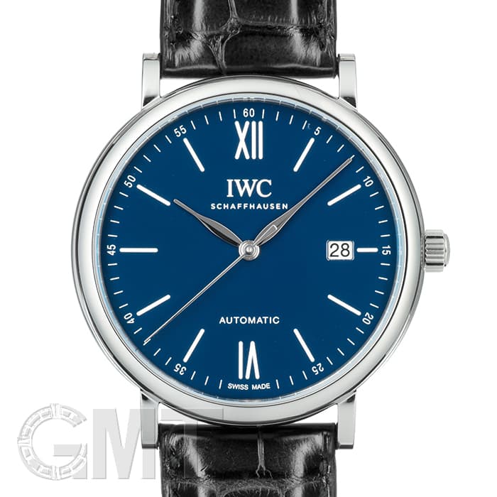 IWC 自動巻き時計 ネイビー ステンレス IWC 自動巻き時計 ネイビー ステンレス IWC