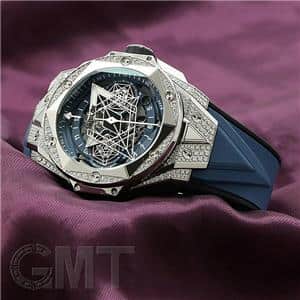 HUBLOT ウブロ ビッグバン ウニコ サンブルーII チタニウム ブルー パヴェ 418.NX.5107.RX.1604.MXM20【アウトレット】 メイン