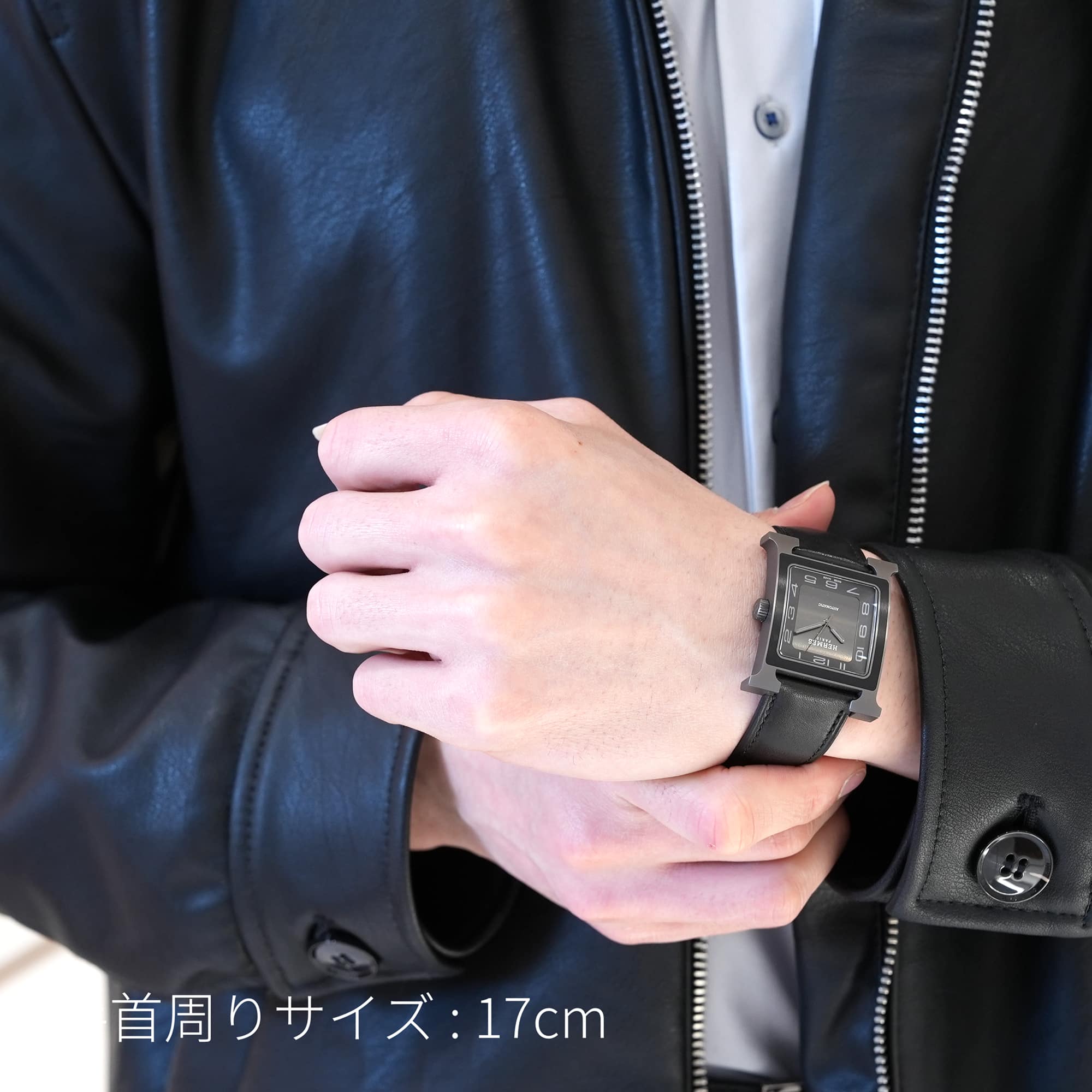 中古)HERMES エルメス Hウォッチ HH5.841 チタン（商品ID