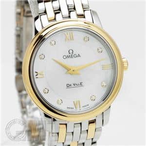 OMEGA オメガ デ・ヴィル プレステージ SS/YG ホワイトMOP 8Pダイヤ 424.20.27.60.55.001 メイン