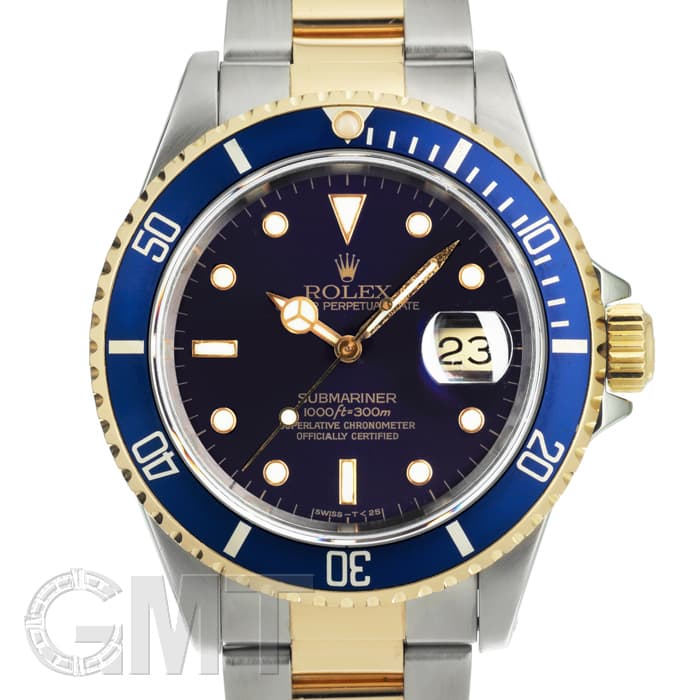 〇純正 ROLEX サブマリーナー デイト 16613 駒 C007235 中古)ROLEX ロレックス サブマリーナー デイト 16613 ブルー