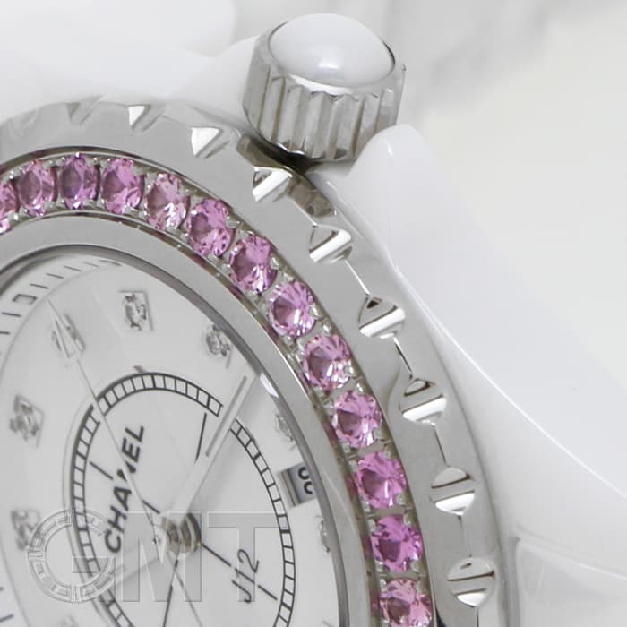 新品)CHANEL シャネル J12 ピンクサファイア 12Pダイヤ H2010 33mm