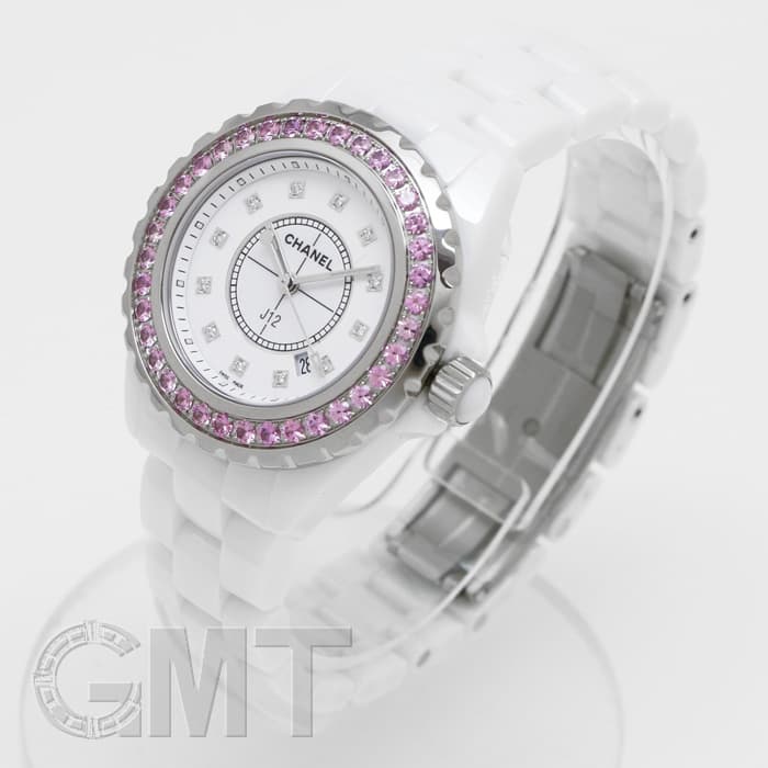 新品)CHANEL シャネル J12 ピンクサファイア 12Pダイヤ H2010 33mm
