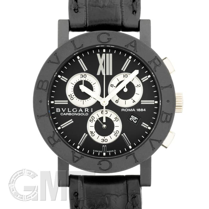 中古)BVLGARI ブルガリ ブルガリ・ブルガリ カーボンゴールド クロノ