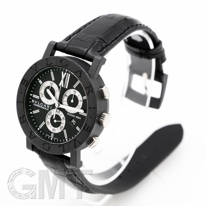 中古)BVLGARI ブルガリ ブルガリ・ブルガリ カーボンゴールド クロノ
