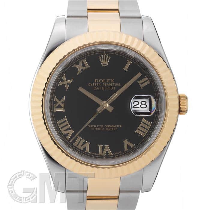 ただのカード 中古)ROLEX ロレックス デイトジャスト II 116333 ブラック
