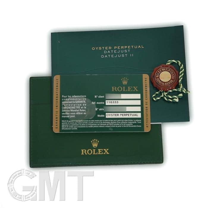 ただのカード 中古)ROLEX ロレックス デイトジャスト II 116333 ブラック