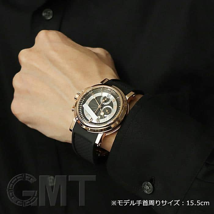 中古)BREGUET ブレゲ マリーン II クロノグラフ 5827BR/Z2/5ZU ローズ