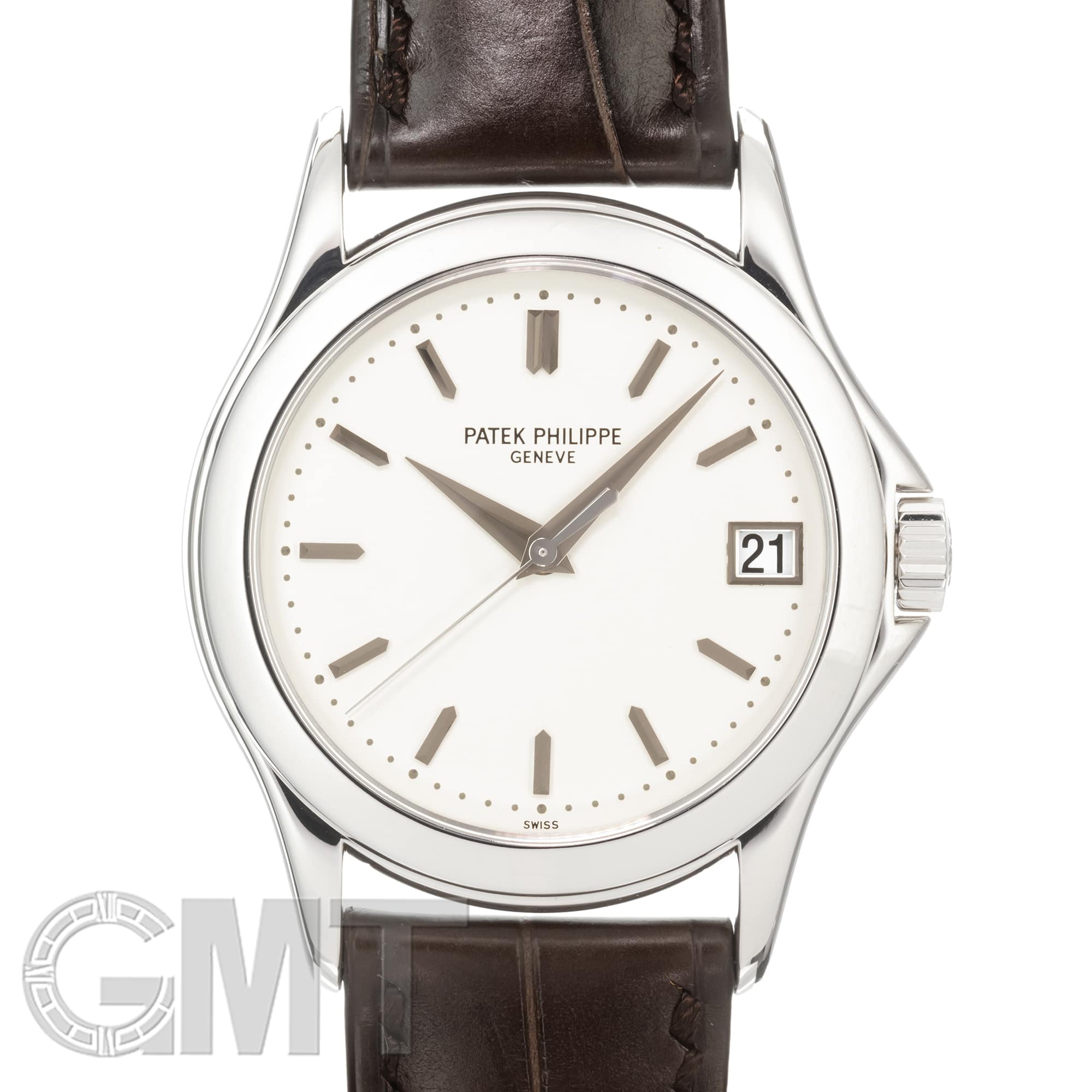 SIMCLEAR TRAVELLER初期型　中古 中古)PATEK PHILIPPEパテック・フィリップ カラトラバ 37mm 5107G-001
